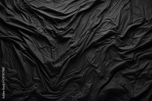 b'Black fabric texture background'