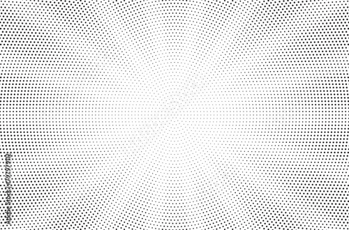 Halftone gradient sun rays pattern. Abstract halftone vector dots background. monochrome dots pattern. Vector background in comic book style with sunburst rays and halftone. Retro pop art design. 