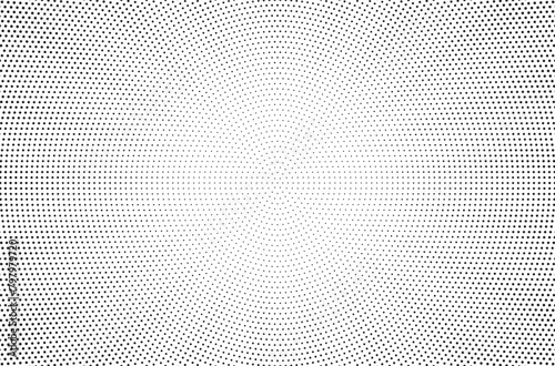 Halftone gradient sun rays pattern. Abstract halftone vector dots background. monochrome dots pattern. Vector background in comic book style with sunburst rays and halftone. Retro pop art design. 