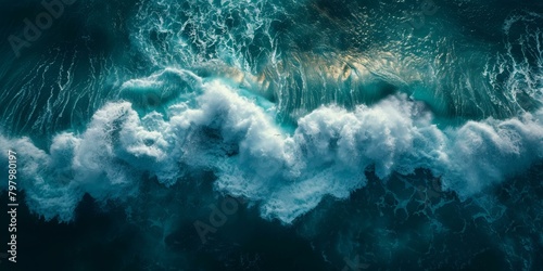 A Powerful Ocean Wave From an Aerial Perspective