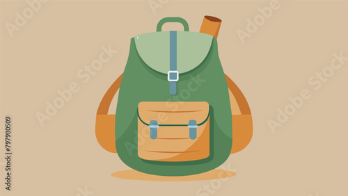 A collapsible and lightweight backpack made from organic cotton and hemp providing a sustainable and versatile option for travel and outdoor