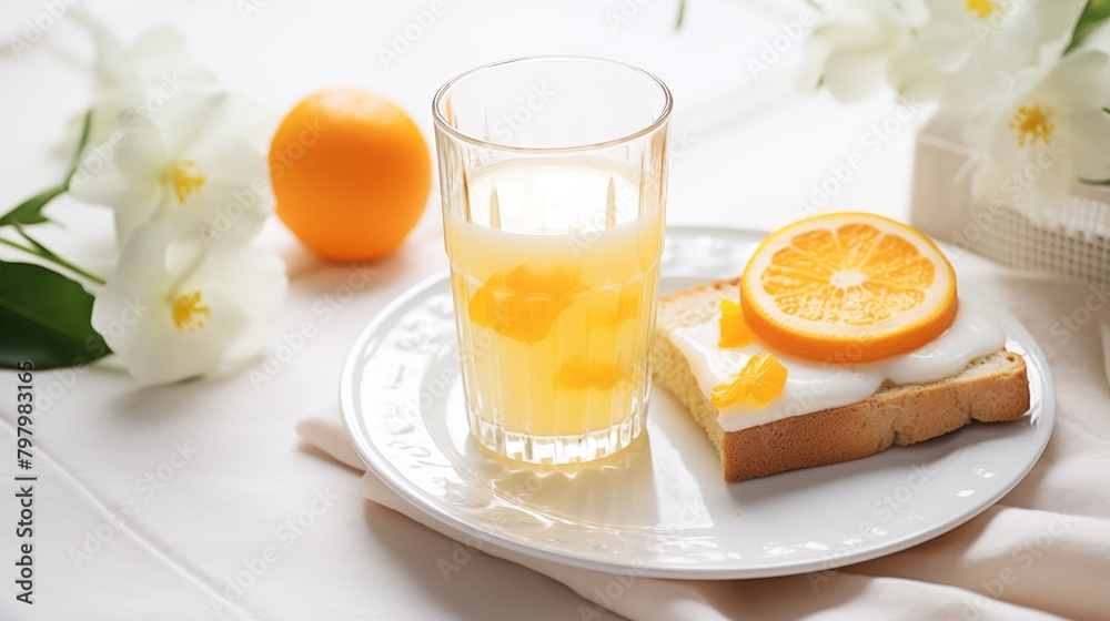Start Mom's Day with toast in bed & fresh-squeezed orange juice.
