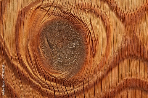 b'Close up of a knot in a wooden plank'