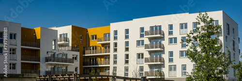 view of new housing construction in an urban environment