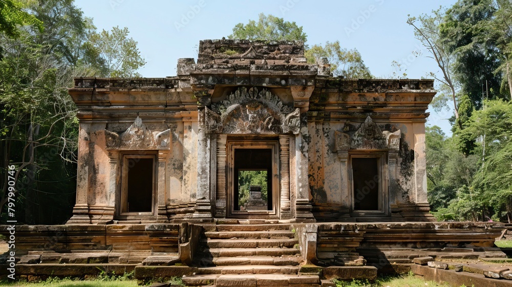 Fototapeta premium Ancient Style Tample Exterior ,Hindu Tample, Prayer hall