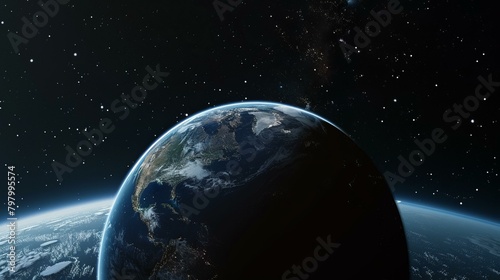 b'Earth from space showing North and South America'