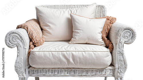 armchair isolated on white background