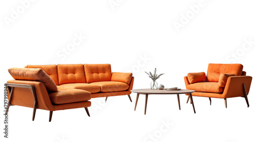 armchair isolated on white background