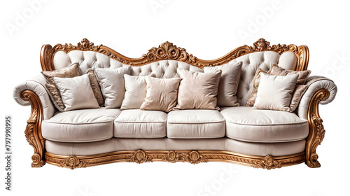 armchair isolated on white background