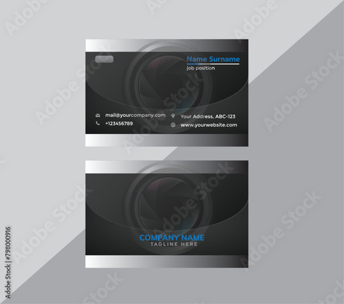 photography business card company, personal business card design	