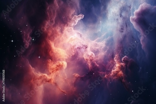 b'Interstellar gas clouds in vivid colors'
