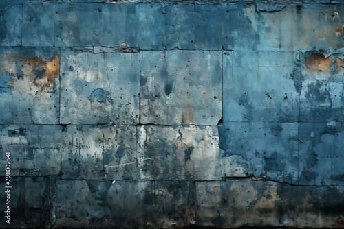 b Blue Weathered Metal Wall Panels 