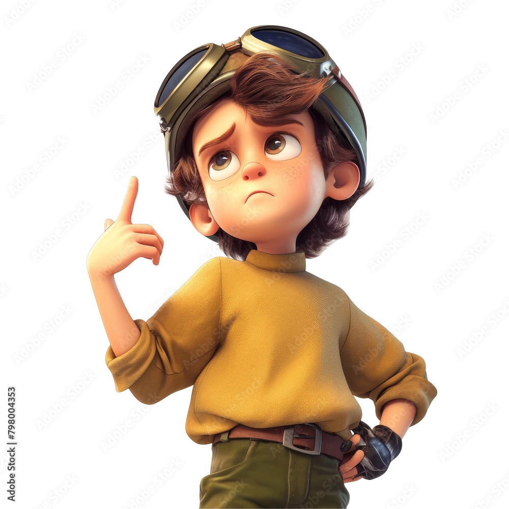 A young Caucasian cartoon man sporting a motorcycle helmet stands alone on a transparent background gesturing to halt with a look of disappointment A young Caucasian cartoon man sporting a motorcycle helmet stands alone on a transparent background gesturing to halt with a look of disappointment