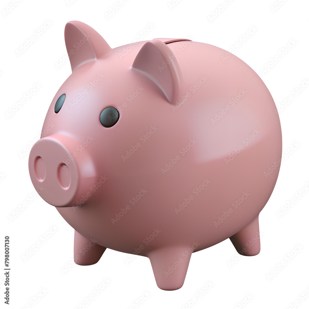 a pink piggy bank isolated on transparent background. AI Generative a pink piggy bank isolated on transparent background. AI Generative