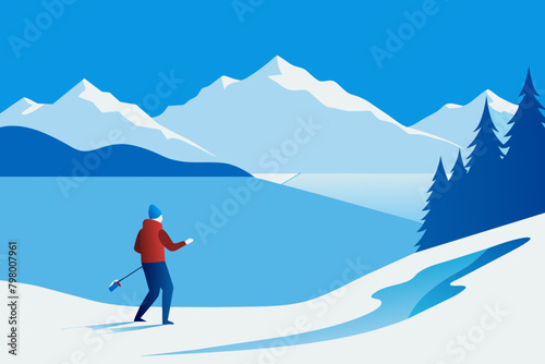 🎣 Dive into Winter Wonderland: Stunning Winter Fishing Vector Illustrations for Your Designs ❄️🐟