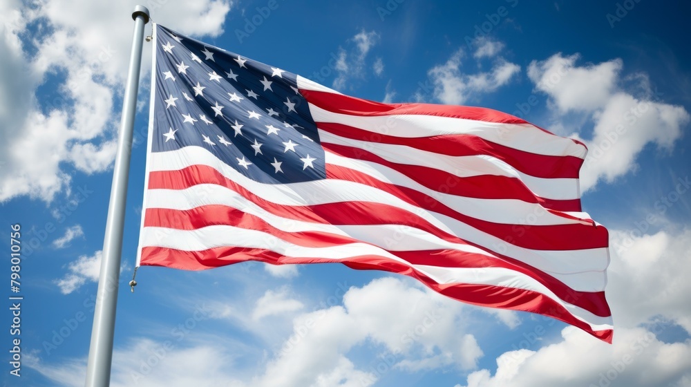 b'The American flag is waving in the wind' b'The American flag is waving in the wind'