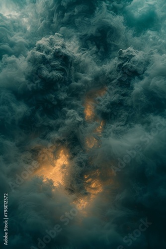 b'Colorful smoke cloud with bright center' © Adobe Contributor