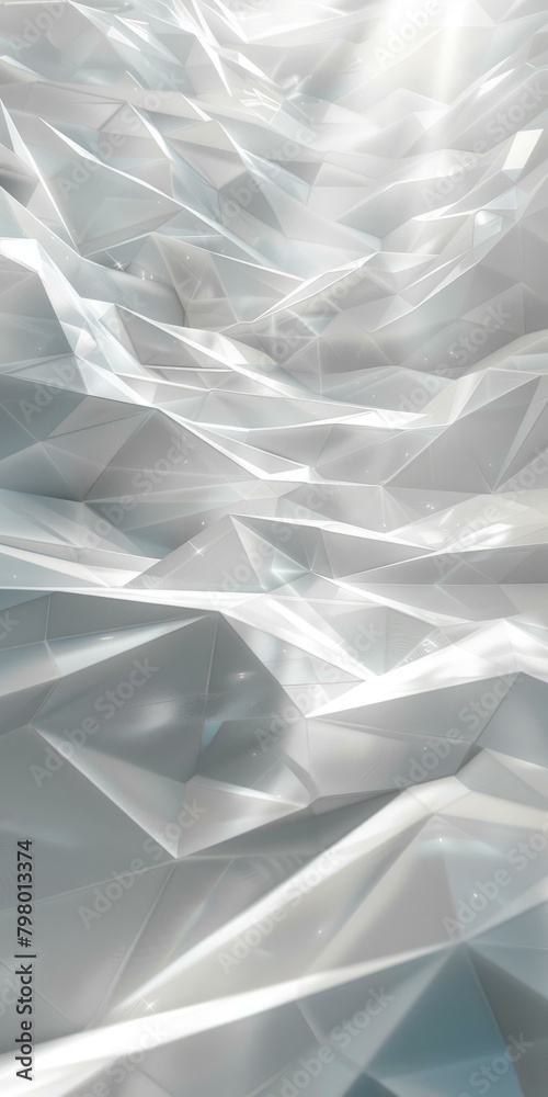 b'3D rendering of a white crystalline structure' b'3D rendering of a white crystalline structure'