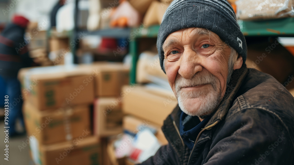 Volunteering: A picture of an elderly man actively involved in volunteer work, giving back to his community and making a positive impact, an elderly man doing what he loves Volunteering: A picture of an elderly man actively involved in volunteer work, giving back to his community and making a positive impact, an elderly man doing what he loves