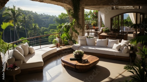 b'Modern luxury villa with stunning jungle views' © Adobe Contributor
