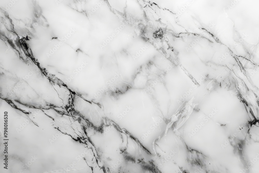 Pristine Elegance. The Subtle Symphony of Gray on White Marble Canvas
