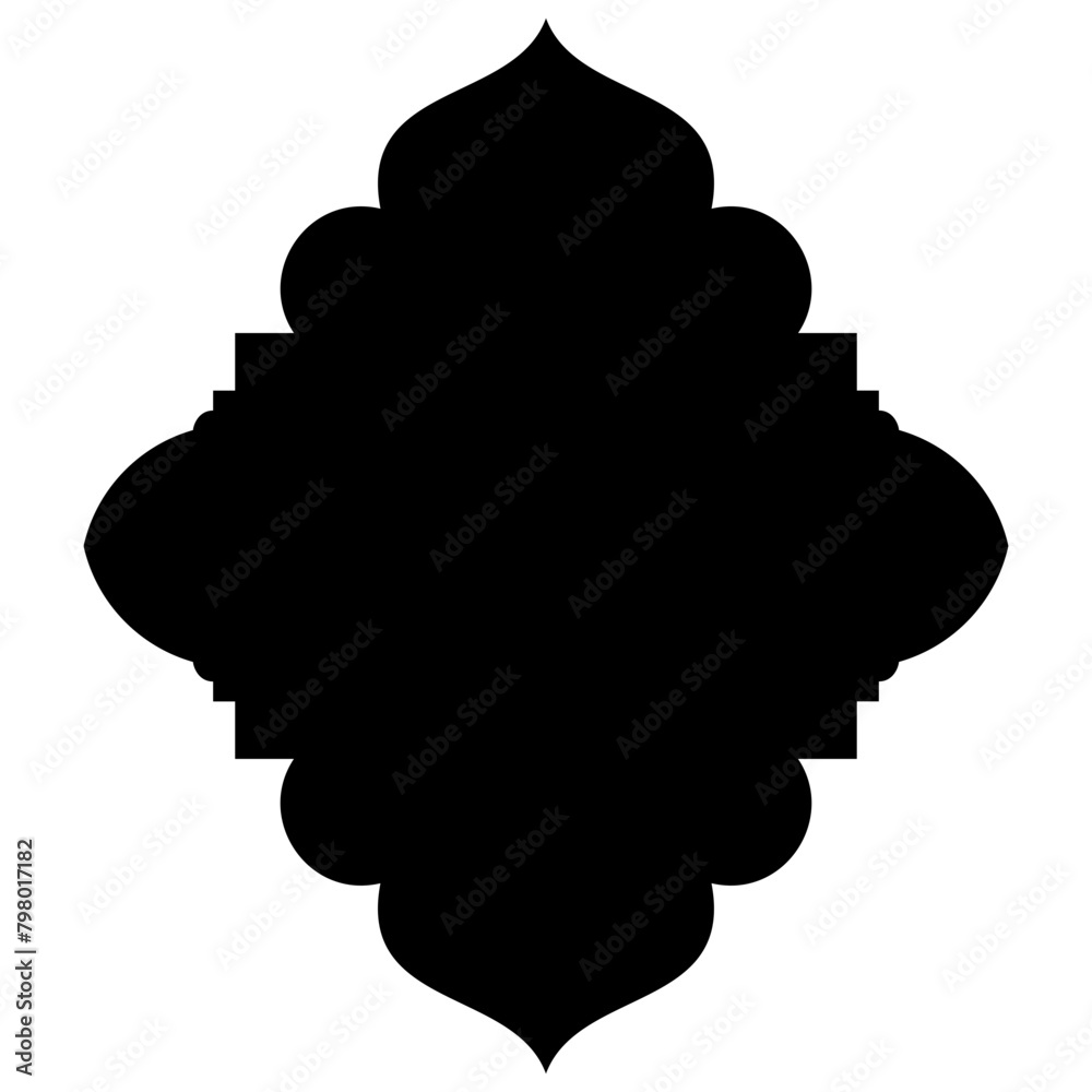 Islamic Label Emblem Shape Glyph Pictogram symbol visual illustration