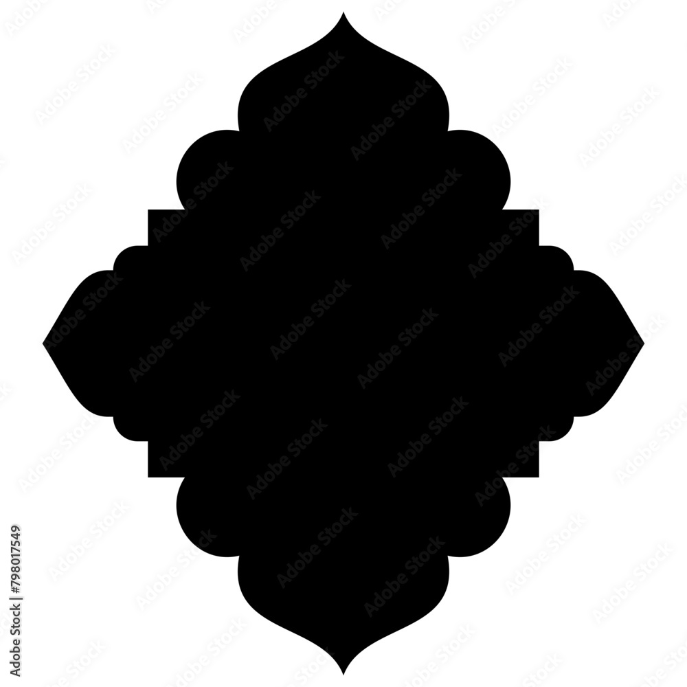 Islamic Label Emblem Shape Glyph Pictogram symbol visual illustration