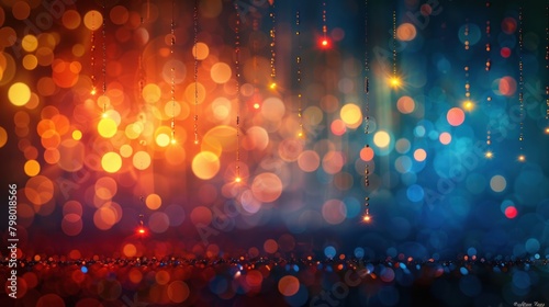 Beautiful bokeh light, blurry background