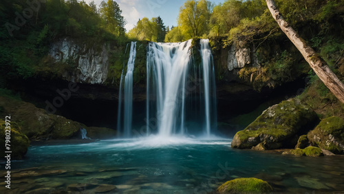 Tateshina Great Falls, Chino City, Nagano Prefecture 