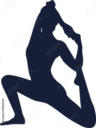 Yoga Pose Silhouette