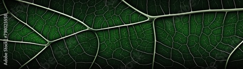 A close up image of the veins on a leaf photo