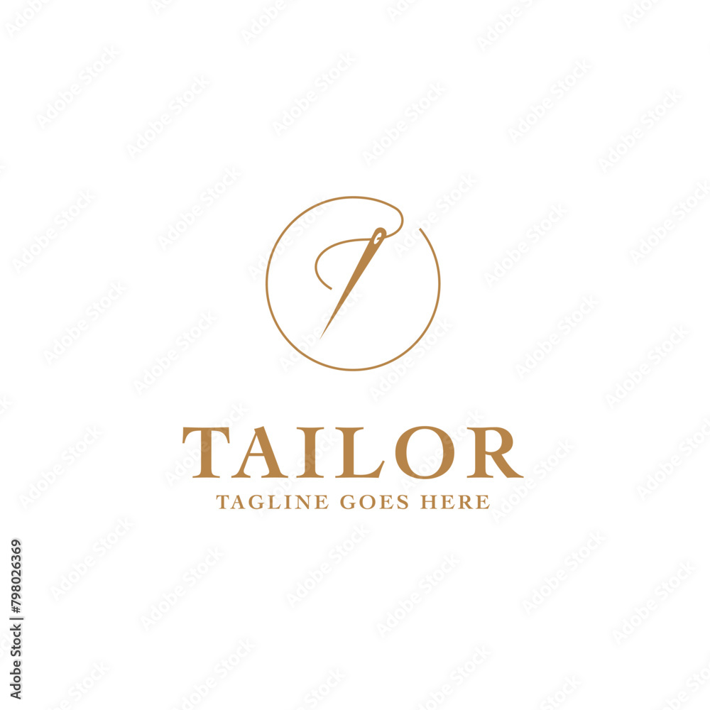 Tailor logo design template vector illustration Tailor logo design template vector illustration