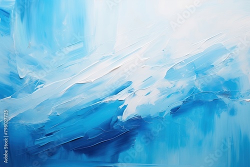 Painting blue ice backgrounds.