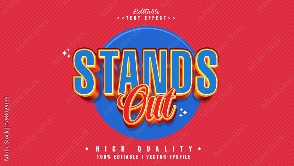 editable stands out text effect.typhography logo editable stands out text effect.typhography logo