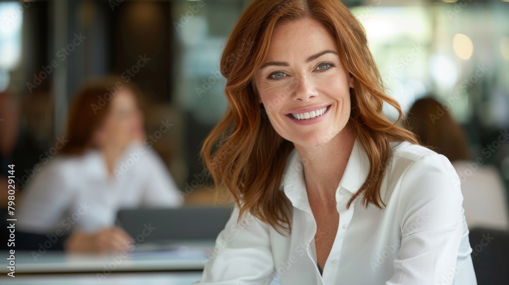 A Confident Professional Woman Smiling