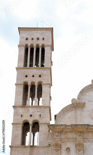 bell tower in the old town Hvar, island Hvar, Croatia © Susy