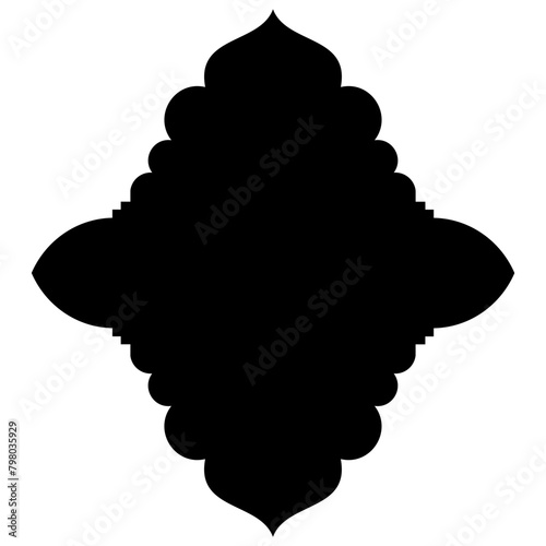 Islamic Label Emblem Shape Glyph Pictogram symbol visual illustration