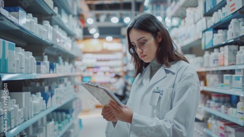 A Pharmacist Organizing Medications