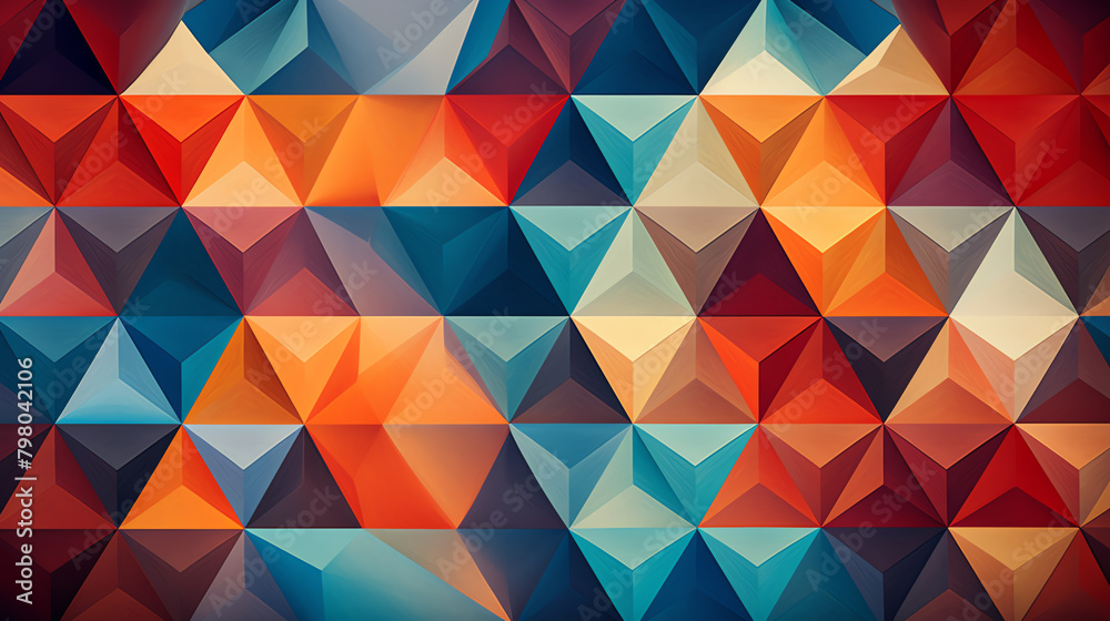 Geometric shapes repeating in a mesmerizing pattern Geometric shapes repeating in a mesmerizing pattern