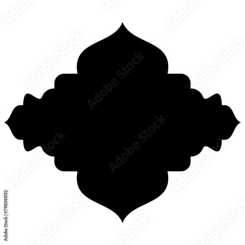 Islamic Label Emblem Shape Glyph Pictogram symbol visual illustration