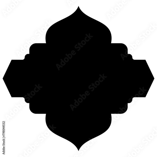 Islamic Label Emblem Shape Glyph Pictogram symbol visual illustration