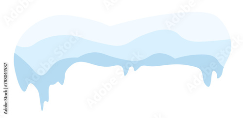PNG, Snowballs and snow drifts winter decoration snowy elements. Snow caps, snowballs and drifts set. Cartoon pattern. Winter decorations. Seasonal elements for design. Vector illustration