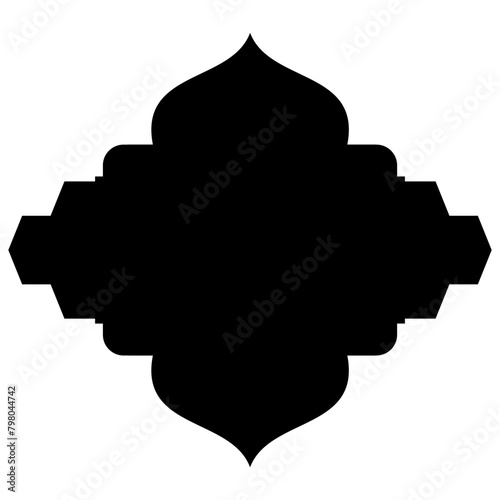 Islamic Label Emblem Shape Glyph Pictogram symbol visual illustration