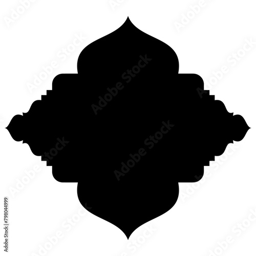 Islamic Label Emblem Shape Glyph Pictogram symbol visual illustration