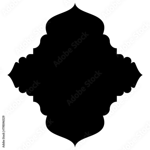 Islamic Label Emblem Shape Glyph Pictogram symbol visual illustration