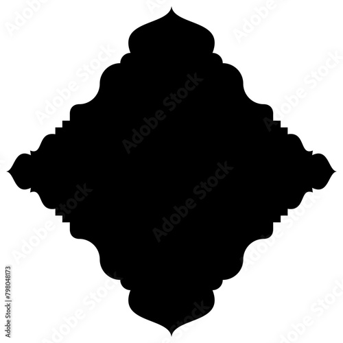 Islamic Label Emblem Shape Glyph Pictogram symbol visual illustration