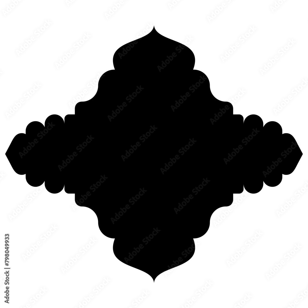 Islamic Label Emblem Shape Glyph Pictogram symbol visual illustration