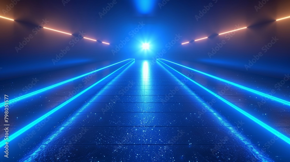 Blue light ray stripes speed motion abstract vector design for futuristic tech wallpaper