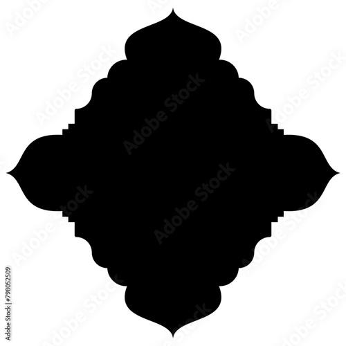 Islamic Label Emblem Shape Glyph Pictogram symbol visual illustration