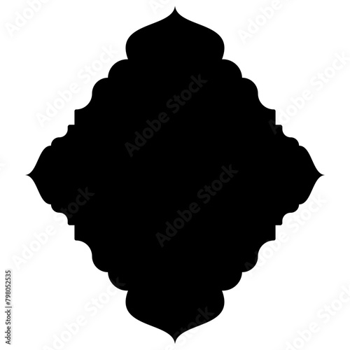 Islamic Label Emblem Shape Glyph Pictogram symbol visual illustration